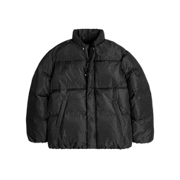 马登工装 双色花纱平纹加厚羽绒服男冬90白鸭绒保暖棒球立领新年外套 黑色 （宽松偏大） L