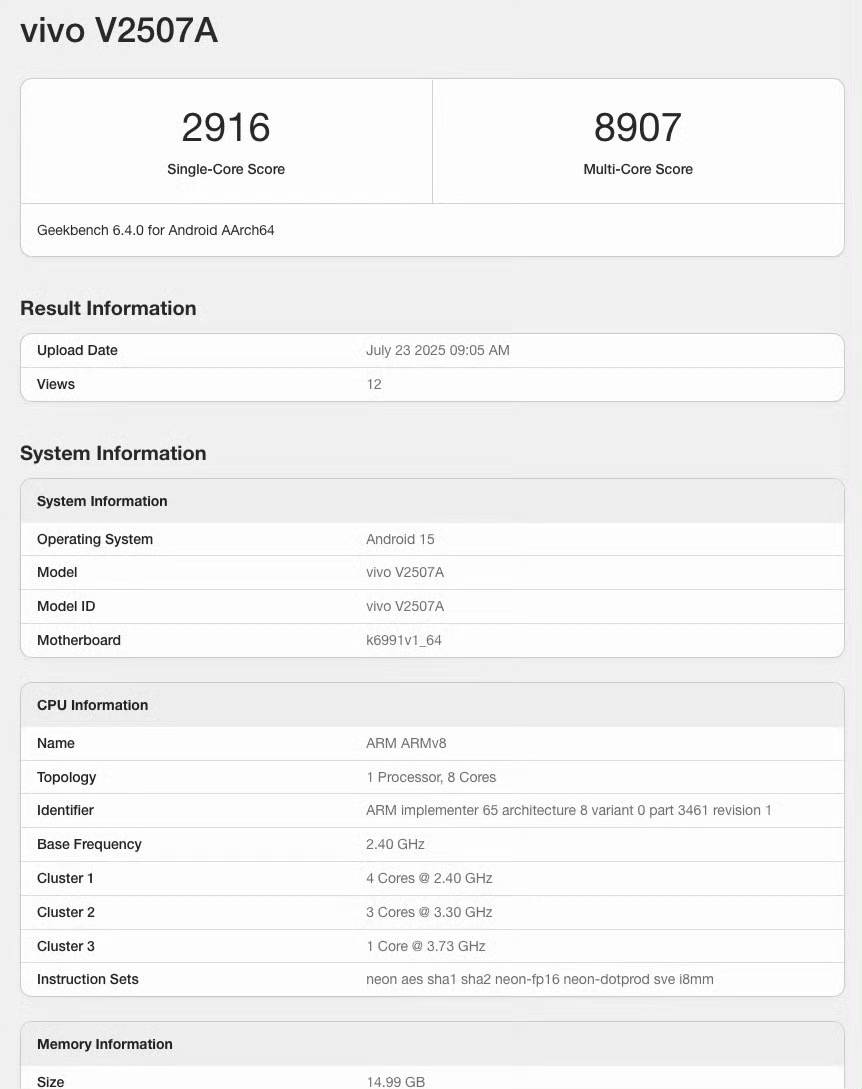 iQOO Z10 Turbo Pro+跑分曝光，确认搭载天玑9400+，续航或成最大亮点