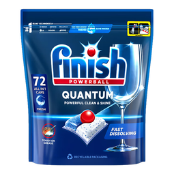 finish洗碗凝珠洗碗块洗碗机专用清洁剂三合一清洗洗碗粉盐剂 量子洗碗凝珠72颗原味