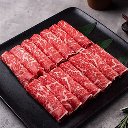 安格斯M5肥牛片谷饲原切肥牛卷新鲜雪花牛肉火锅菜品 安格斯M5 牛肉卷 250g*1盒