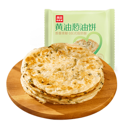 西贝莜面村黄油葱油饼450g 学生儿童早餐半成品手抓饼面点生鲜半成品