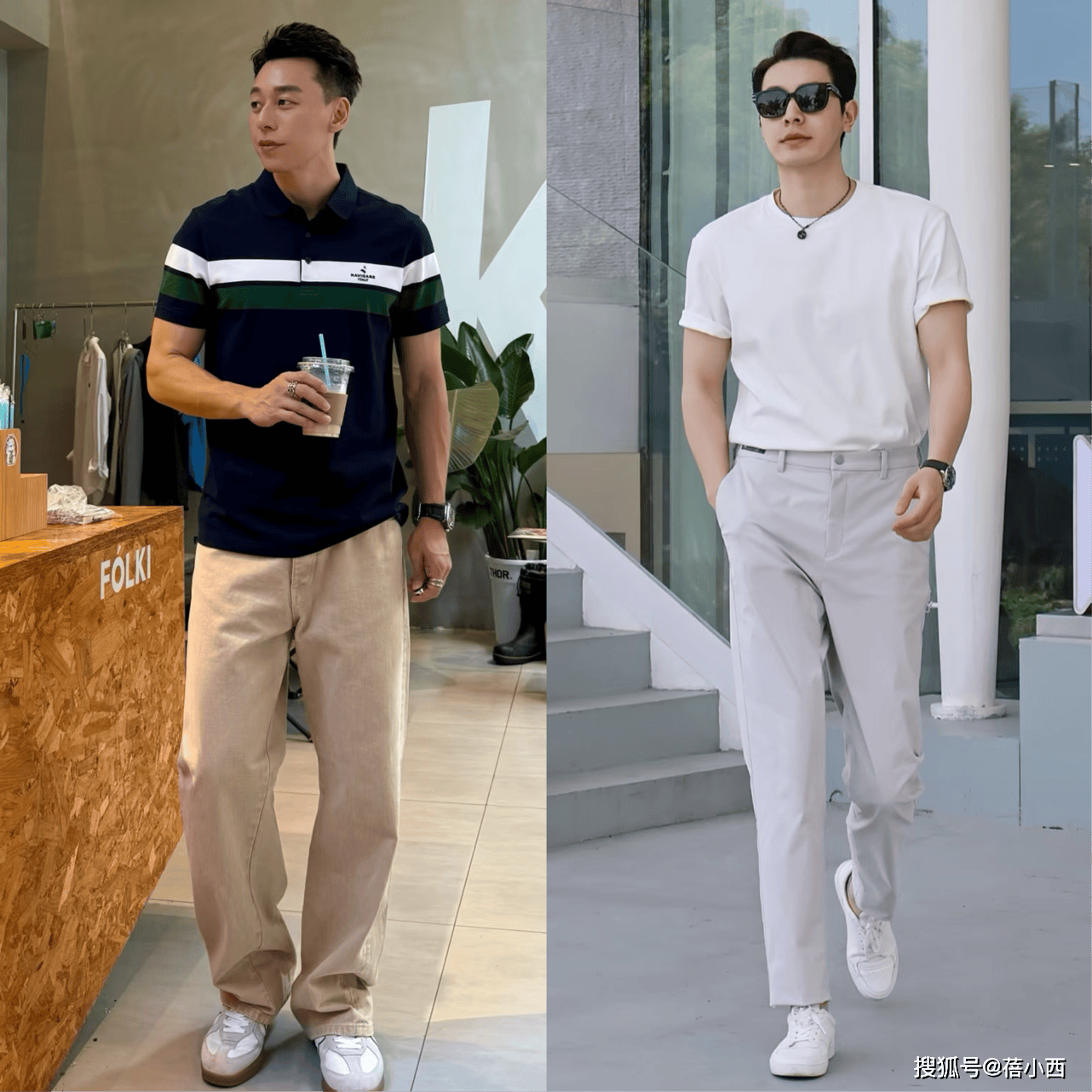 中年男人穿搭，究竟该不该“上衣塞裤腰”，看这3组对比就明白了