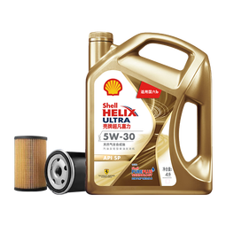 壳牌（Shell）保养年卡双次 含机油机滤工时金色光影版5W-30 SP 4L