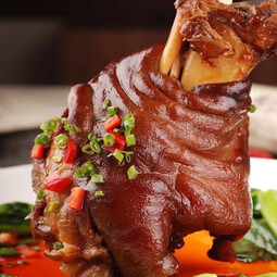 红烧整只大肘子酱香猪蹄髈熟食猪腿肉凉菜卤肉小吃即食下酒菜 肘子肉250g*4袋