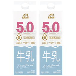 九峰牧场5.0醇牛乳950ml纯牛奶5.0优质乳蛋白低温冷藏新鲜牛奶