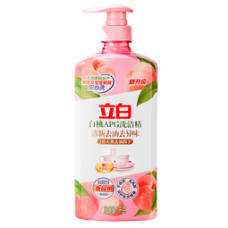 立白白桃APG洗洁精1kg A类果蔬奶瓶洗洁剂洗碗液洗涤灵高效去油除味  