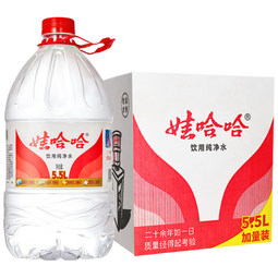 娃哈哈 纯净水饮用水 5.5L*4桶 纸箱装桶装水整箱水（新老包装随机发）