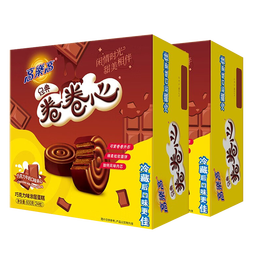 高乐高 卷卷心巧克力派糕点25g*24枚*2盒 办公室点心西式夹心糕点