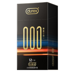 杜蕾斯（durex）001黑金三合一避孕套超薄裸入001聚氨酯安全套男用成人情趣用品 001三重体验【12只】001黑金三合一12
