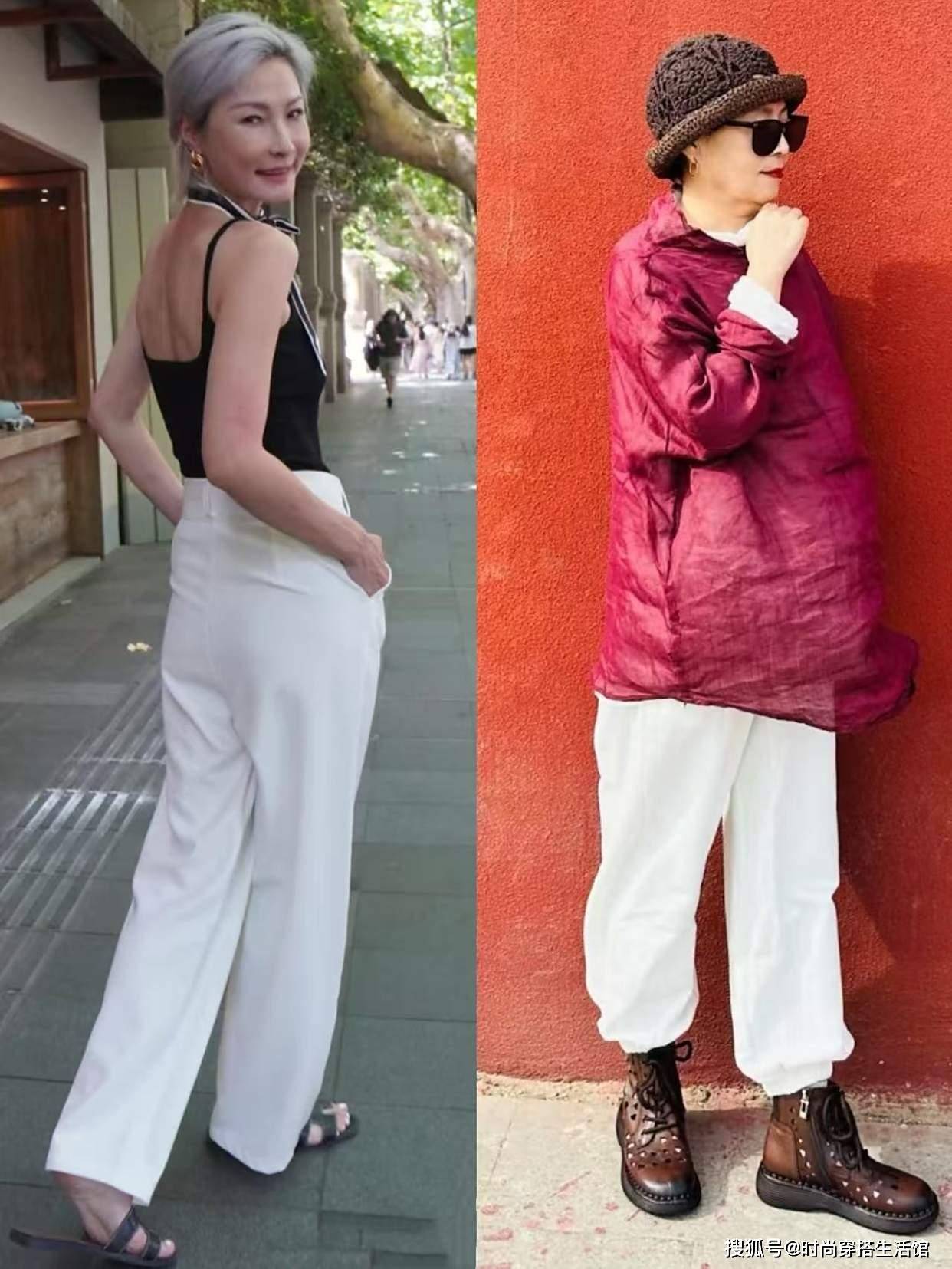 这个夏天你确定不来条“白裤子”？这样穿时髦松弛又减龄，真好看
