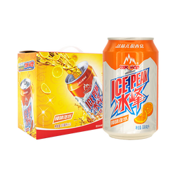冰峰（ICEPEAK）橙味汽水330ml*12罐礼盒装 陕西特产 夏季冰镇爽口（包装随机发货