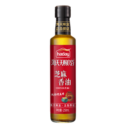 海天天赐良谷芝麻香油250mL物理压榨蘸料家用香气醇厚香油辣拌土豆丝家用调味 【纯】芝麻香油250mL*1