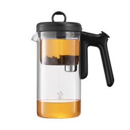 鸣盏飘逸杯玻璃内胆按压式磁吸无杆泡茶壶茶水分离冲茶器茶具懒人茶壶