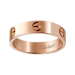 卡地亚（Cartier）戒指男女 宽版玫瑰金LOVE系列戒指5.5mm毫米 婚戒 七夕情人节礼物 61