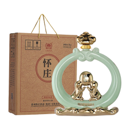 怀庄酒 53度 酱香型白酒 纯粮食酿造 固态法口粮酒 高档酒水 商务送礼 53度 1500mL 1坛 前途如意 配礼袋