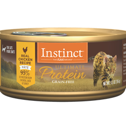 INSTINCT百利猫罐头高蛋白鸡无谷鸡补充营养猫咪幼猫猫粮成猫罐头 高蛋白鸡肉罐头 156g 1罐