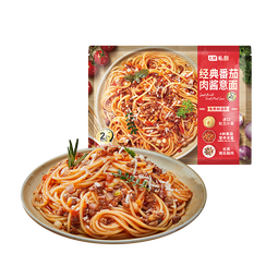 七鲜私厨经典番茄肉酱意面311.1g 家用早晚餐微波即食拌面方便面条