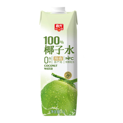 春光食品 海南特产 100%纯椰子水1L NFC椰青椰汁饮料椰子原浆