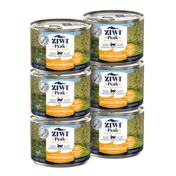 滋益巅峰（ZIWI）猫主食罐头185g*6罐鸡肉味主食湿粮成猫幼猫通用新西兰原装进口