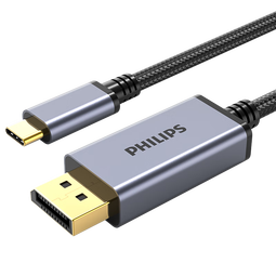 飞利浦Type-C转DP1.4线雷电3/4转接头USB-C转换器扩拓展高清8K60/4K240/165Hz适用笔记本电脑iPad手机