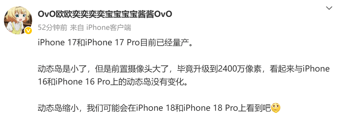 消息称苹果拟取消iPhone相机控制键 iPhone17系列或成绝唱