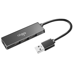 爱国者（aigo）USB2.0分线器 一拖4口HUB集线器 笔记本扩展坞 USB拓展坞 USB扩展延长线转接头转接器H01-2.0