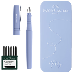 辉柏嘉（Faber-castell）【开学礼物】德国顺感学生钢笔 三年级小学生初学正姿练字笔 儿童钢笔男女孩同学生日礼物 鸢尾紫F