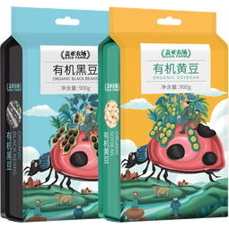盖亚农场（Gaia Farm） 有机黄豆有机黑豆可打豆浆 有机黄豆 900g*1袋 +有机黑豆900g