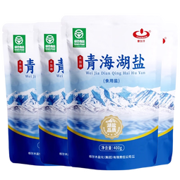 察尔汗青海湖盐400g*4袋【未加碘绿色食品】无抗结剂食用盐