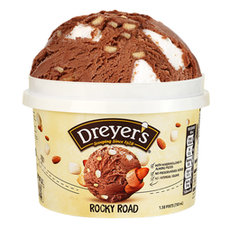 德雷尔（DREYER'S）石板街烤杏仁巧克力冰淇淋750ml超大桶装 雀巢进口盒装雪糕家庭装