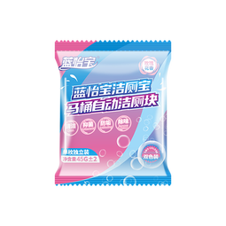 蓝怡宝蓝泡泡洁厕灵清洁留香洁厕所马桶除臭抑菌留香马桶清洁剂洁厕块 玫瑰花香 2枚【能冲120次】