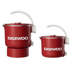大宇（DAEWOO）【胖東来严选】便携式烧水壶 316不锈钢折叠水壶旅行电水壶 家用烧水杯冲奶保温 0.8L 316全钢丨复古红