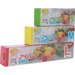 食品级密封袋家用一次性食品袋收纳袋用品保鲜袋 大中小各一（共三盒）