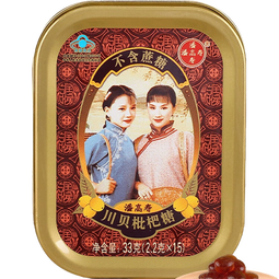 潘高寿川贝枇杷润喉糖清咽利喉咳无糖含片教师教师节礼物护嗓子清新口气 川贝枇杷无糖单盒装