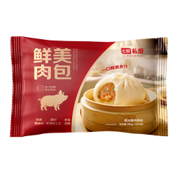 七鲜私厨 鲜美肉包780g 12只 速食早餐包子 速冻半成品