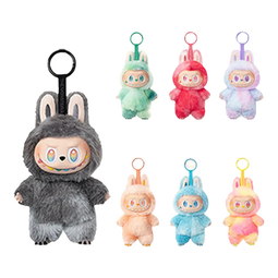 泡泡玛特POPMART 官方正品 labubu前方高能拉布布搪胶脸盲盒挂件毛绒手办 【三代】全新单个盲盒概率隐藏