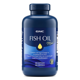 GNC健安喜400粒深海鱼油超大瓶omega-3 非鱼肝油中老年无腥EPA+DHA