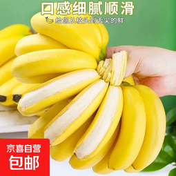 正宗广西百色自然熟香蕉新鲜水果旺达口感香甜青蕉发货皮薄好吃 田东香蕉4.5斤（净重） 青皮发货