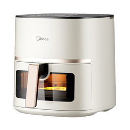 美的（Midea）空气炸锅不用翻面可视大容量家用全自动烤箱多功能不粘易洗触控微蒸汽嫩烤免翻面炸烤一体 KZC5089【风力可调】金属内腔 5L