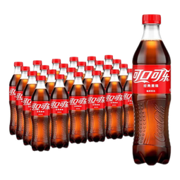 可口可乐（Coca-Cola） 可乐雪碧芬达可选汽水碳酸饮料500ml瓶整箱装 含糖可乐 500ml*24瓶