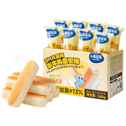 小鹿蓝蓝DHA高钙水牛乳山药面包棒宝宝零食早餐面包棒吐司260g源头直发