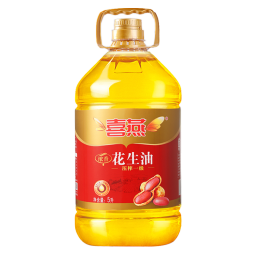 喜燕浓香花生油物理压榨一级食用油山东纯正植物油5L节日福利团购送礼