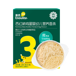 英氏（Engnice）婴幼儿加锌面条西红柿鸡蛋味200g辅食宝宝婴儿挂面早餐6个月以上