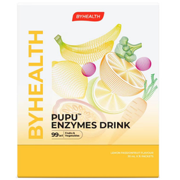 BYHEALTH汤臣倍健pupu酵素饮通便润肠便秘美白抗氧化搭西梅汁芦荟胶囊 【独立包装】15包/盒