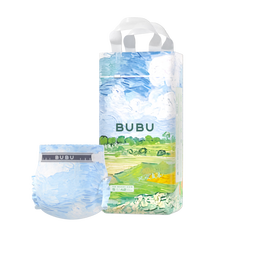 BUBU风吹麦浪纸尿裤S码42片(3-4.5kg)超薄透气风感裤