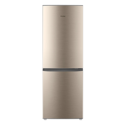 海尔（Haier）182升双门两门冰箱小型冷藏冷冻直冷节能迷你两门家用租房节能电冰箱 炫金外观+节能低噪+七档控温