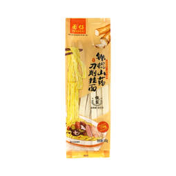 麦乡（M’SUN）铁棍山药刀削面正宗手工烩面宽面油泼面营养淮山挂面条 铁棍山药刀削面180g*3