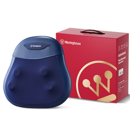 西屋（Westinghouse）美国西屋BXmini腰部按摩器肩颈椎按摩仪揉腹仪脖子腰背按摩靠垫热敷车载七夕情人节礼物男女友长辈 BXmini深邃蓝【升级轻巧便