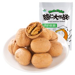 绿岭 火猴  原果核桃薄皮大仁生果 薄壳非纸皮核桃 坚果零食 原果500g/袋