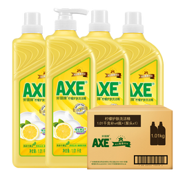 AXE斧头牌洗洁精柠檬洗涤灵厨房洗碗液果蔬餐具清洗剂 柠檬1.01kg4瓶装